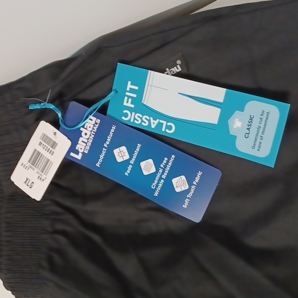 Landau Women's Essentials Relaxed Fit 2-Pocket Elastic Scrub Pants 8327 - Picture 4 of 13